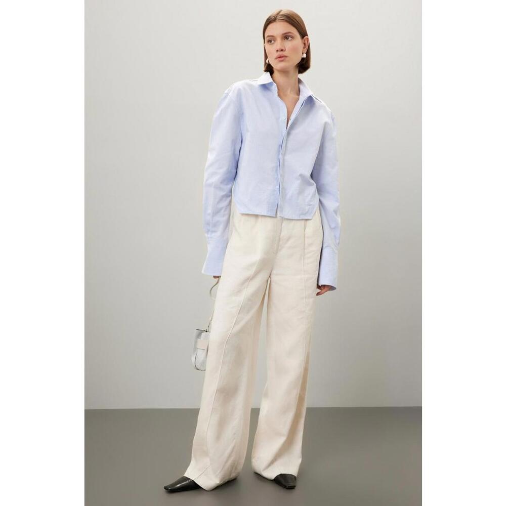 K.NGSLEY Blue Cotton Vincent Shirt Size L